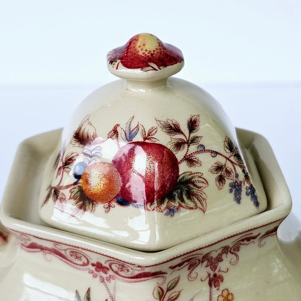 Vintage Teapot Antiche Riproduzioni Fruit Basket‎ Design - M581.2